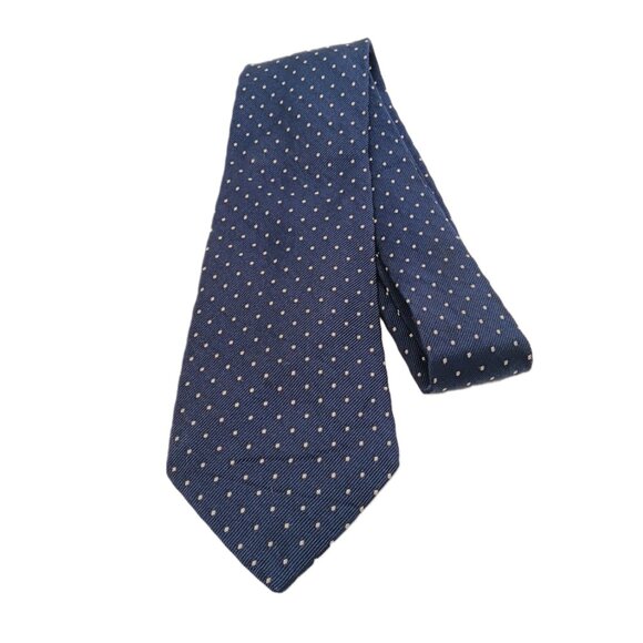 18584146_43500209_600.jpg Polo Ralph Lauren Silk Tie Men’s 60.5” Navy White Dot Preppy Nautical Wide New